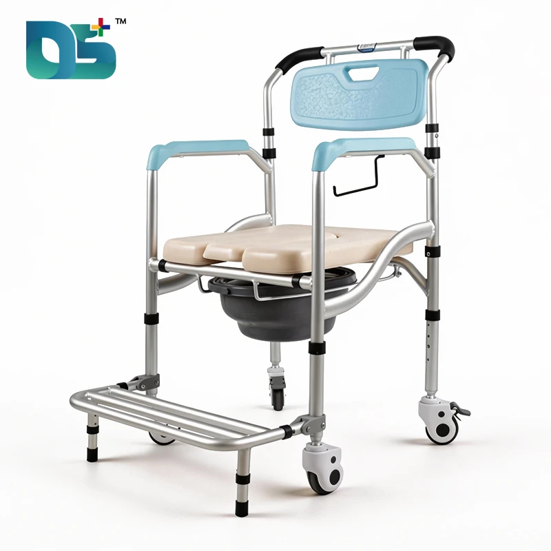 Foldable Steel Commode Chair with Potty Hole (F11)