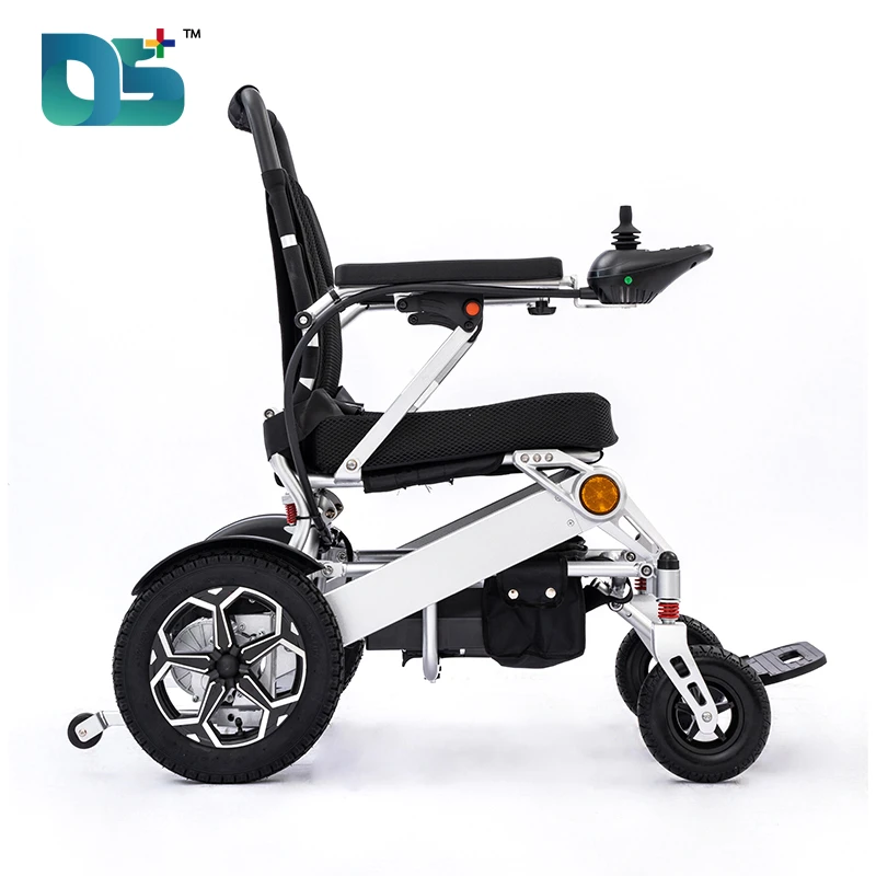 Aluminum Electric Wheelchair with Remote Control & Lift-up Armrests (DS-6016)