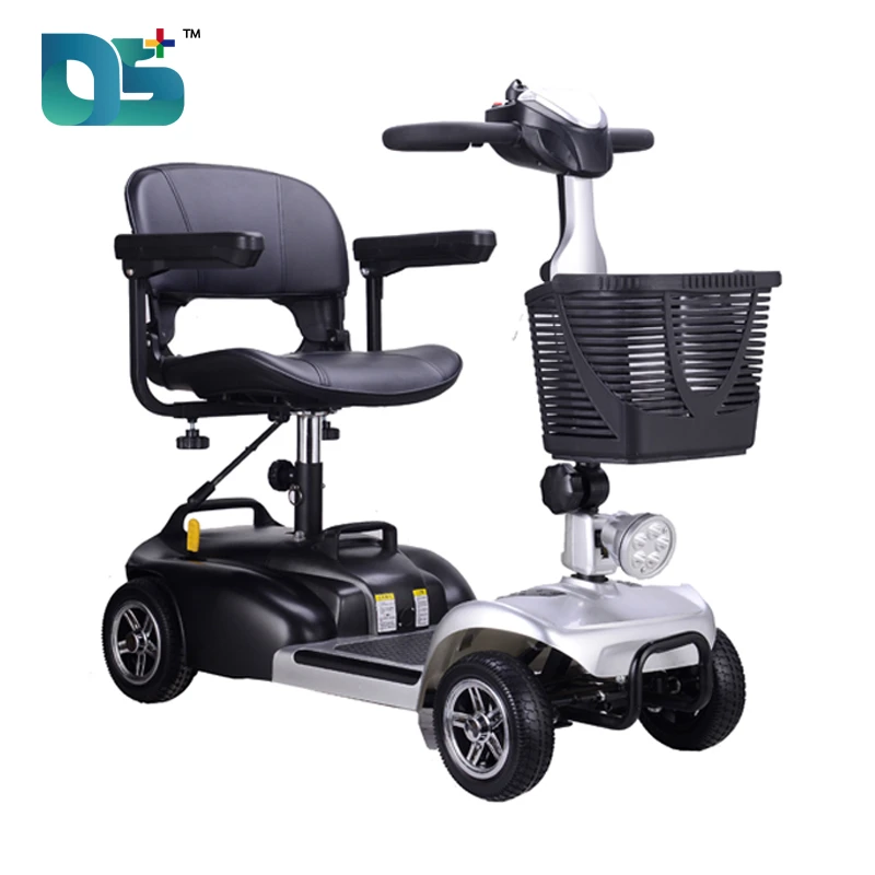 4-Wheel Folding Mobility Scooter with Electromagnetic Brake (DS-6007)