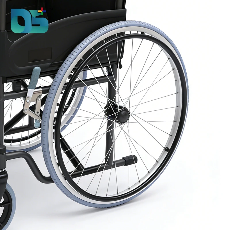 Ultra-Light 15kg Manual Wheelchair with 125KG Capacity (DS-24T)