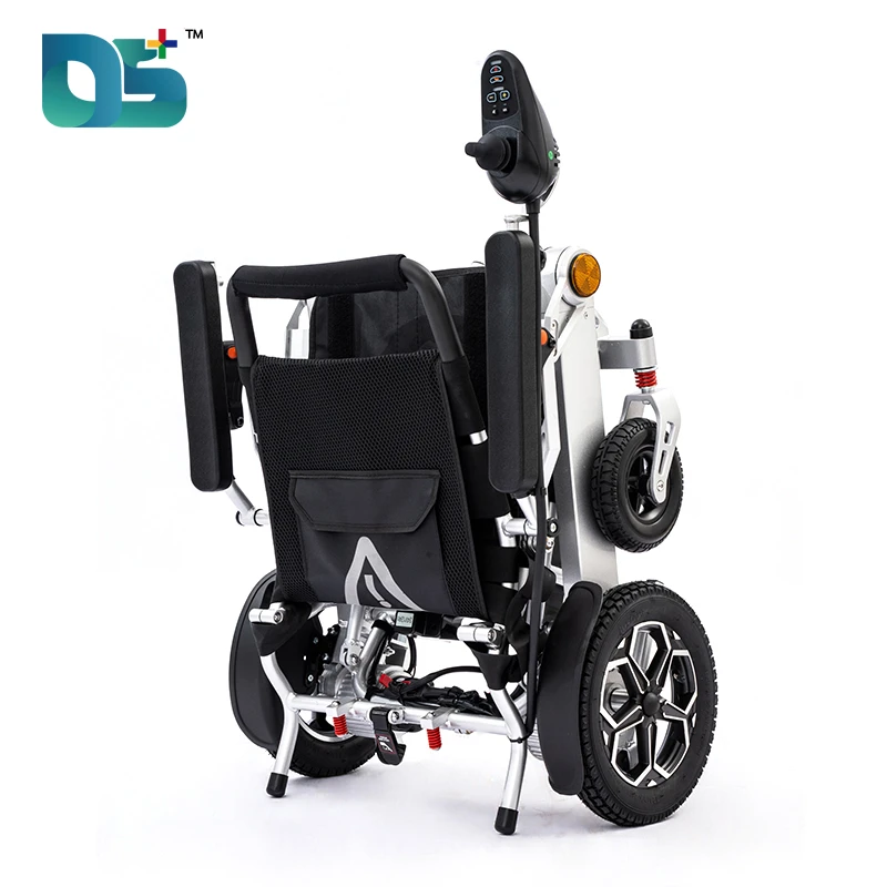 Aluminum Electric Wheelchair with Remote Control & Lift-up Armrests (DS-6016)