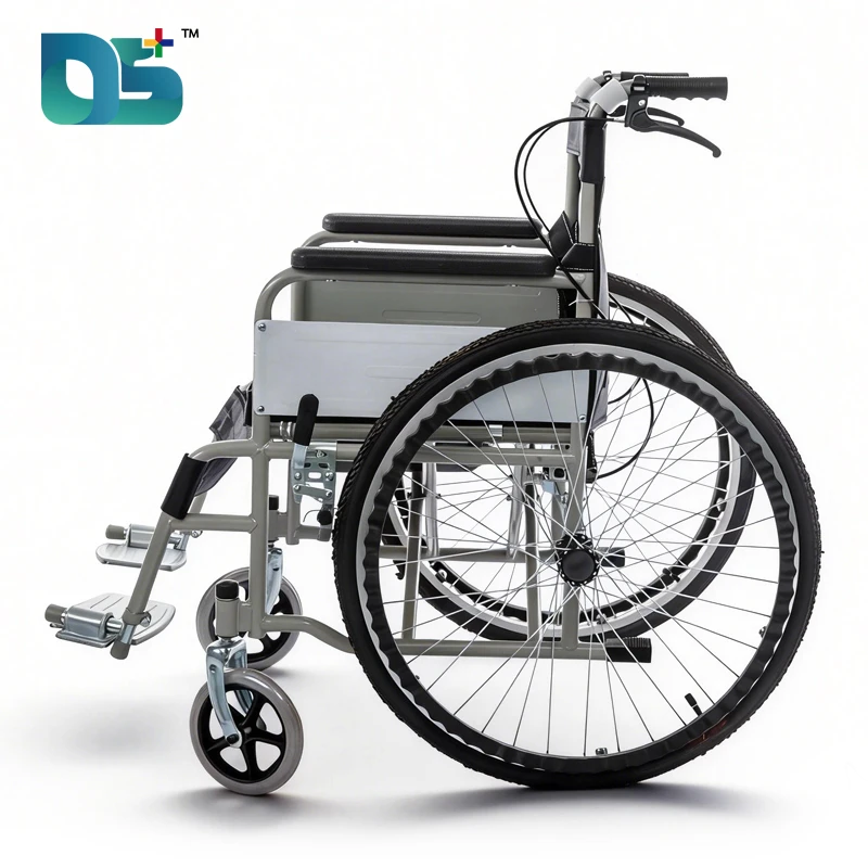 Ultra-Light 16kg Manual Wheelchair with 24" Solid Tires (DS-24PR1)