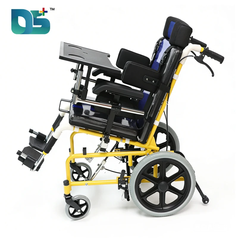 0-90&deg; Reclining Manual Wheelchair with Solid Tires (DS-16P)