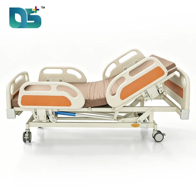 3-Function Manual Hospital Bed with Solid Wood Bedboard (BC05-1)
