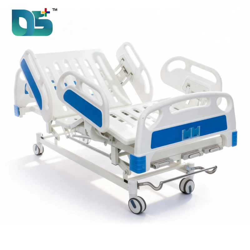 3-Function Manual Hospital Bed with Solid Wood Bedboard (BC05)