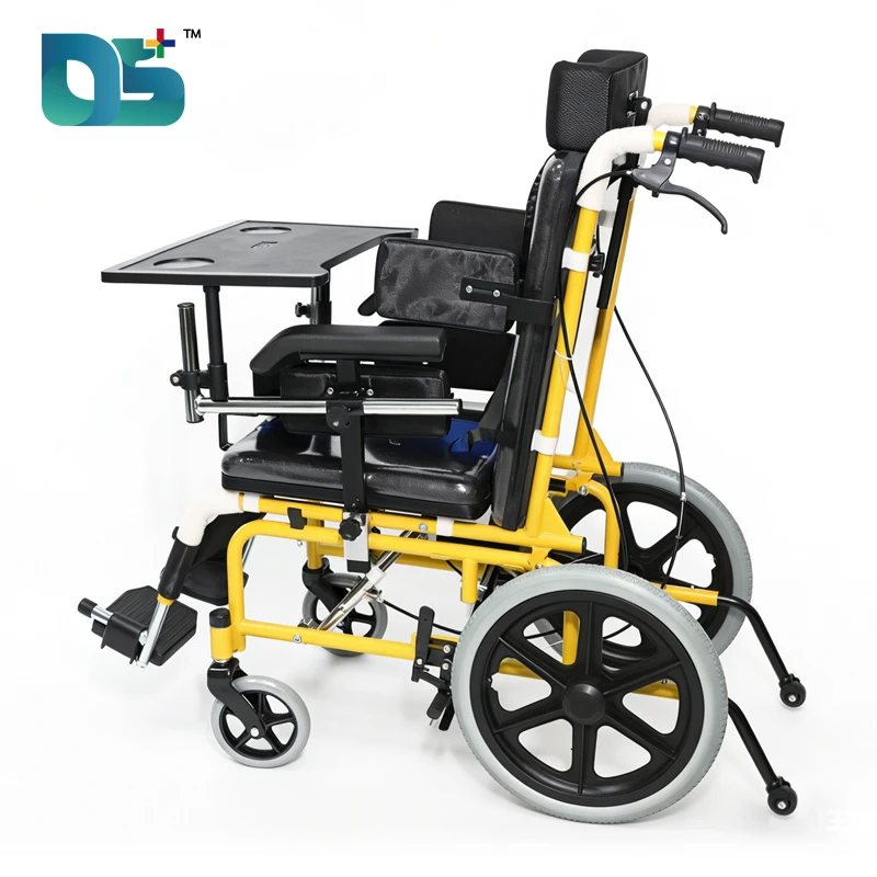 0-90&deg; Reclining Manual Wheelchair with Solid Tires (DS-16P)