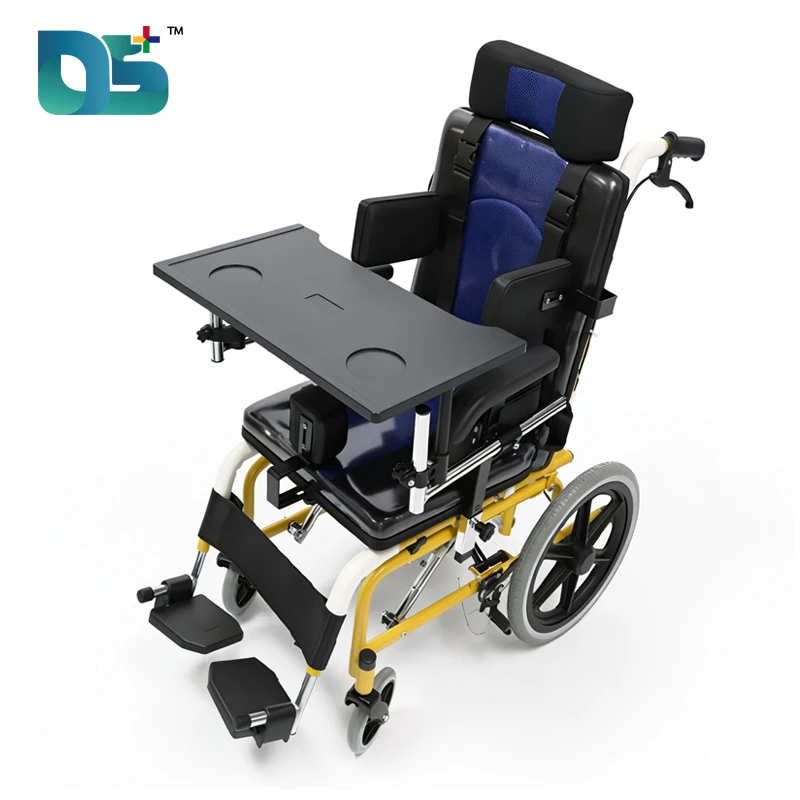0-90&deg; Reclining Manual Wheelchair with Solid Tires (DS-16P)