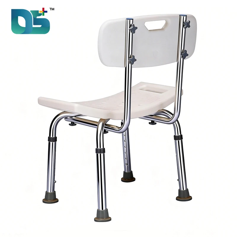 Aluminum Alloy High Backrest Bath Chair with U-Shaped Seat (D02)