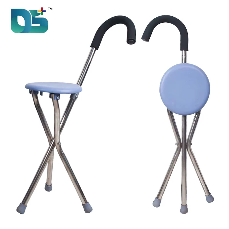 Ultra-Light Stainless Steel Walking Stick Stool (JD-1)