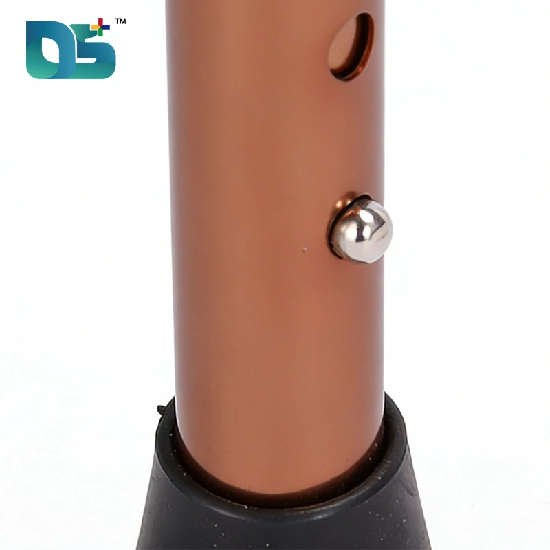 Premium Bronze Aluminum Walking Aid with Reciprocal & Fixed Modes (ZX-02)