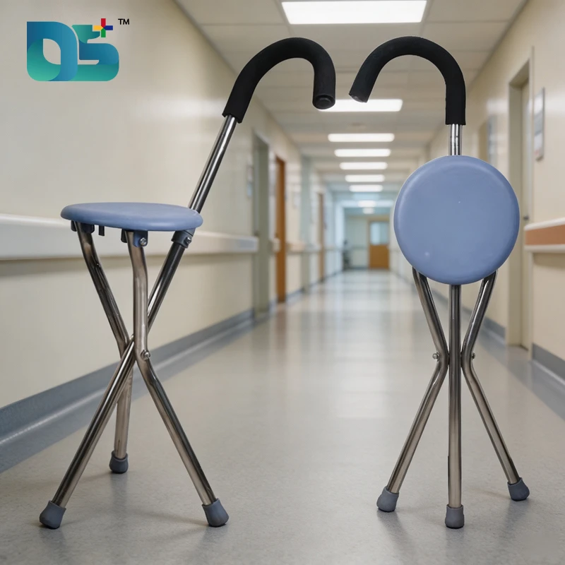 Ultra-Light Stainless Steel Walking Stick Stool (JD-1)